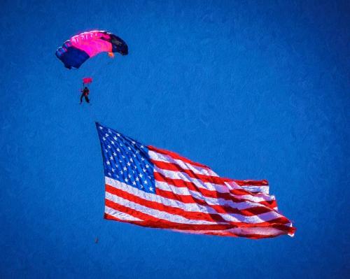 Parachute Man Descent